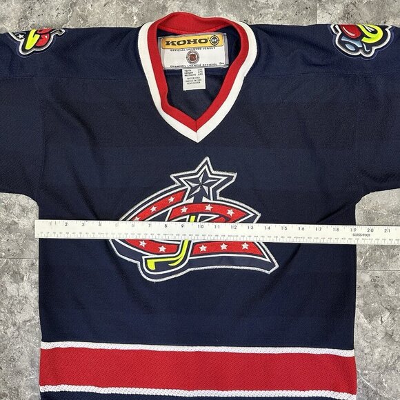 Vintage Columbus Blue Jackets Jersey Youth L/XL KOHO NHL Hockey Stinger L/ XL - Picture 4 of 5